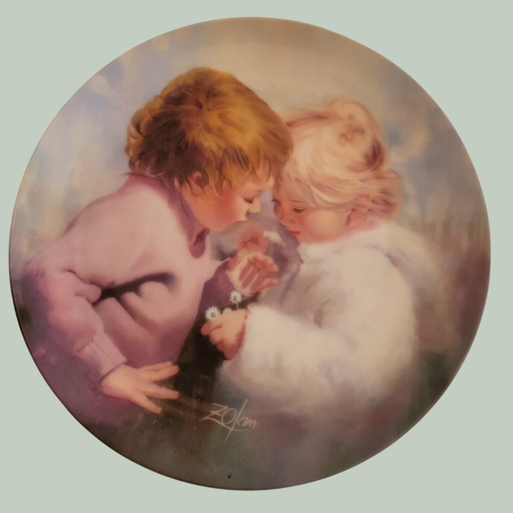 Pemberton Oakes Tiny Treasures Collector Plate Donald Zolan 1988 W/COA and Box